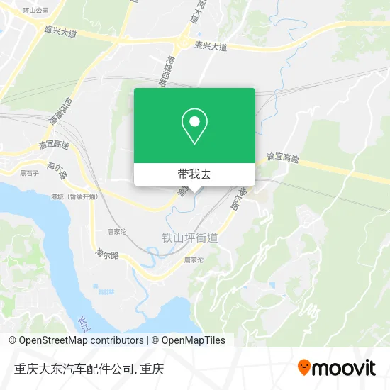 重庆大东汽车配件公司地图