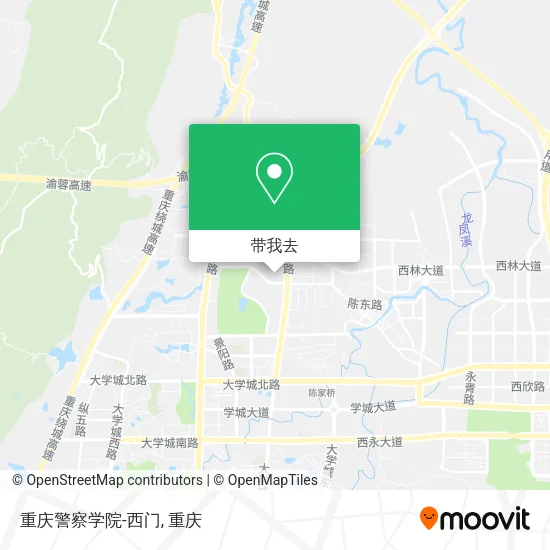 重庆警察学院-西门地图