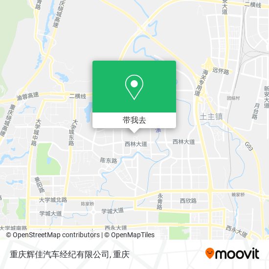 重庆辉佳汽车经纪有限公司地图