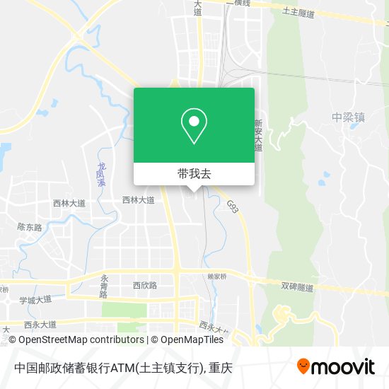 中国邮政储蓄银行ATM(土主镇支行)地图