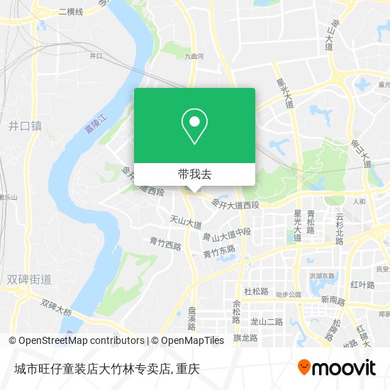 城市旺仔童装店大竹林专卖店地图