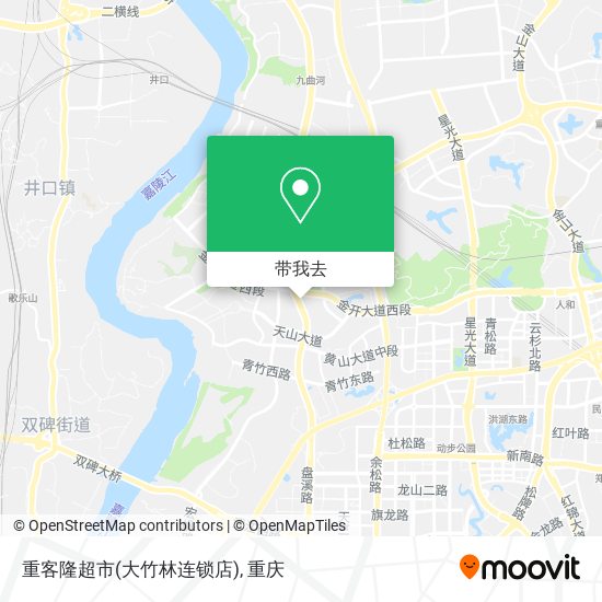 重客隆超市(大竹林连锁店)地图
