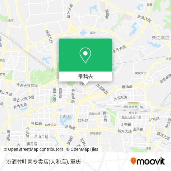 汾酒竹叶青专卖店(人和店)地图