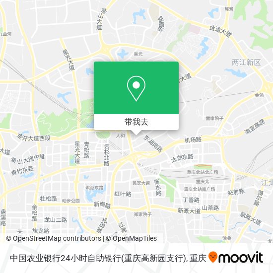 中国农业银行24小时自助银行(重庆高新园支行)地图