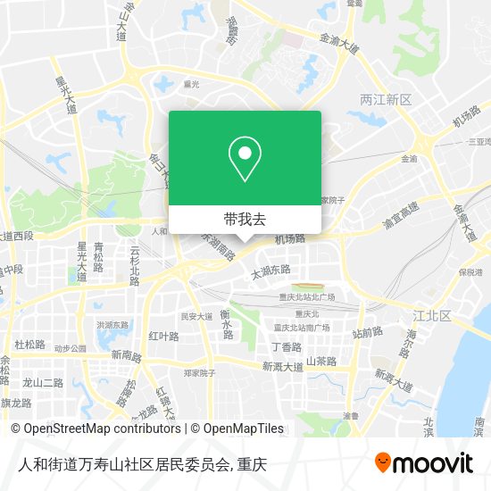 人和街道万寿山社区居民委员会地图