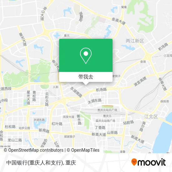 中国银行(重庆人和支行)地图