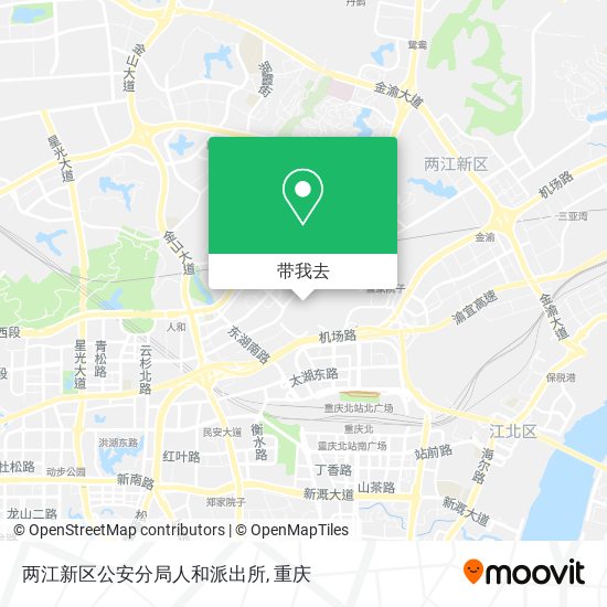 两江新区公安分局人和派出所地图