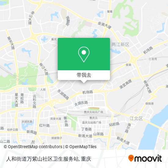 人和街道万紫山社区卫生服务站地图
