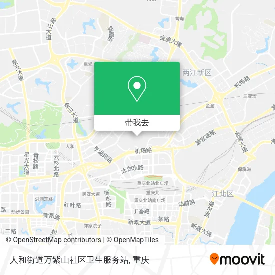 人和街道万紫山社区卫生服务站地图