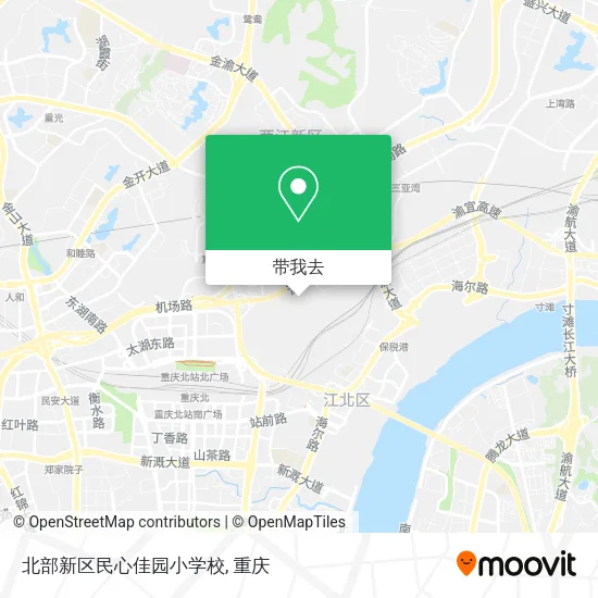 北部新区民心佳园小学校地图