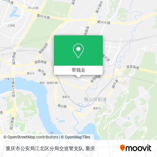 重庆市公安局江北区分局交巡警支队地图