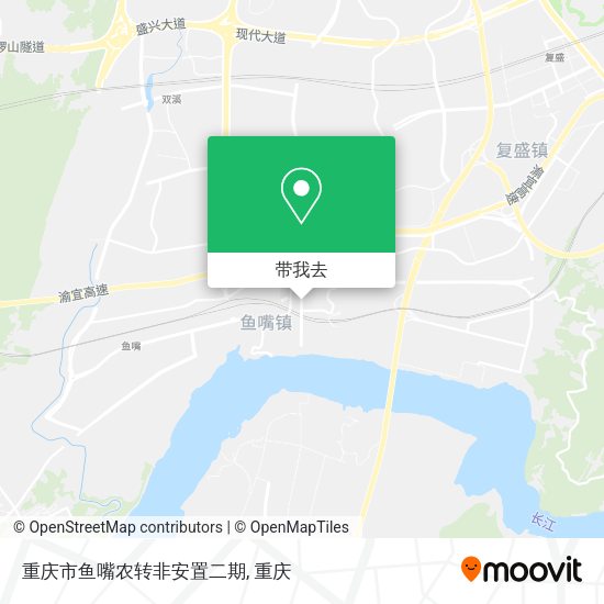 重庆市鱼嘴农转非安置二期地图