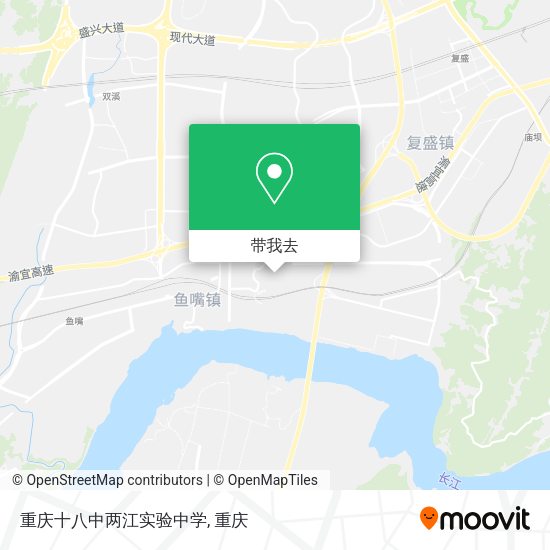 重庆十八中两江实验中学地图