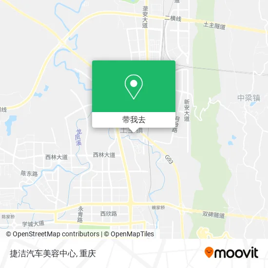 捷洁汽车美容中心地图
