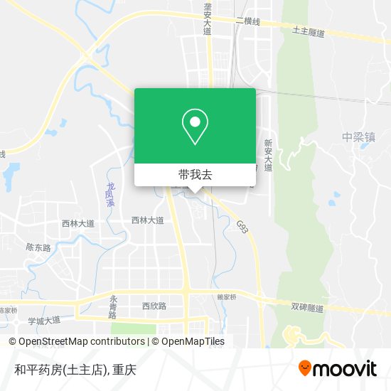和平药房(土主店)地图