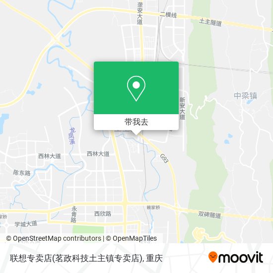 联想专卖店(茗政科技土主镇专卖店)地图