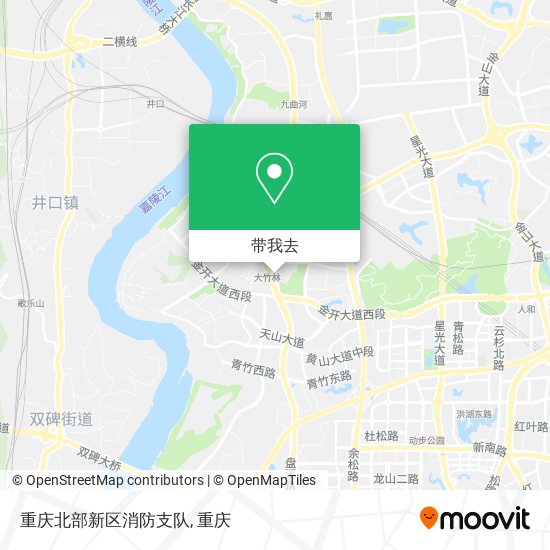 重庆北部新区消防支队地图