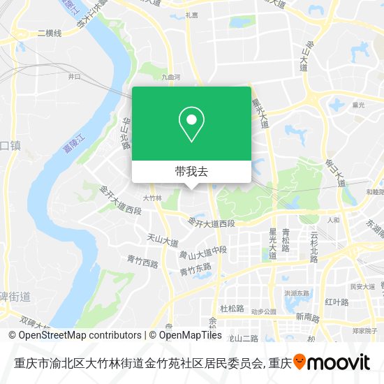 重庆市渝北区大竹林街道金竹苑社区居民委员会地图