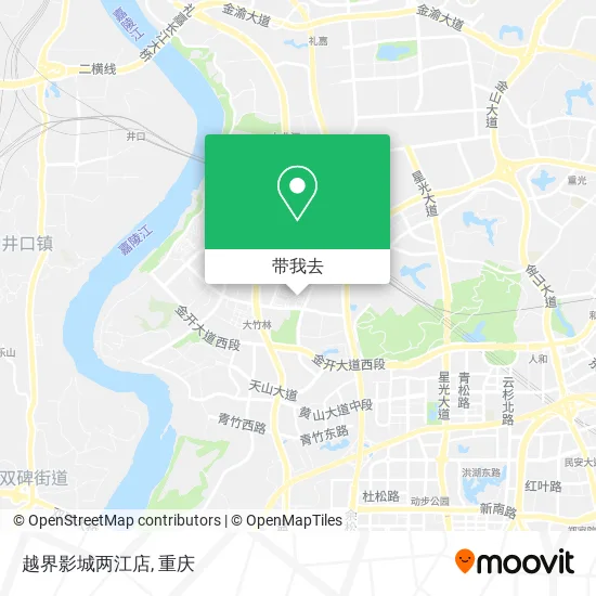 越界影城两江店地图