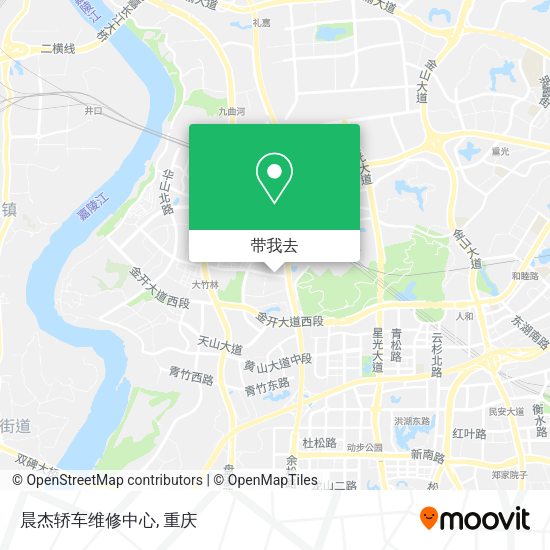晨杰轿车维修中心地图