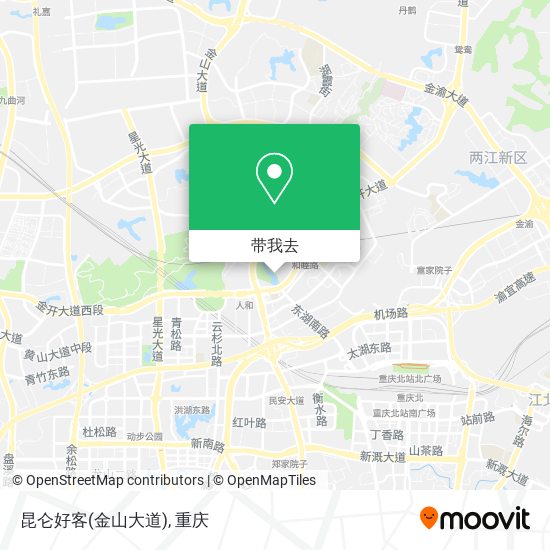 昆仑好客(金山大道)地图