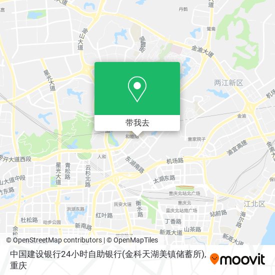 中国建设银行24小时自助银行(金科天湖美镇储蓄所)地图