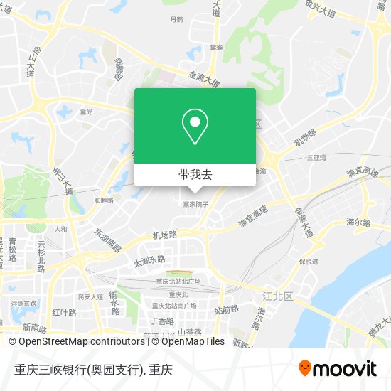 重庆三峡银行(奥园支行)地图
