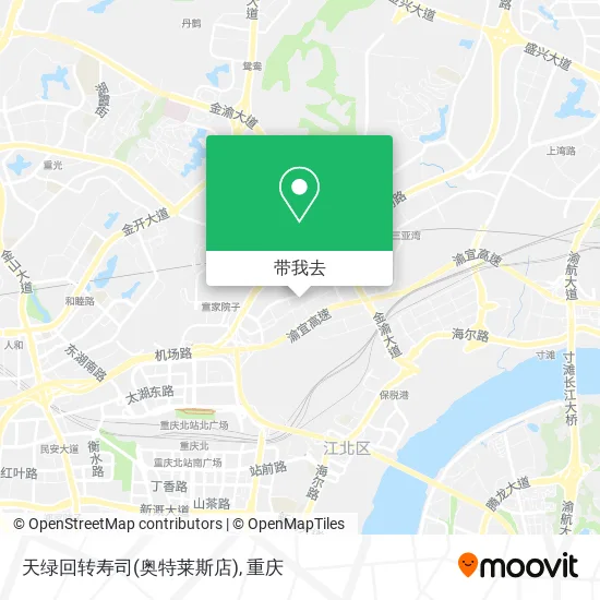 天绿回转寿司(奥特莱斯店)地图