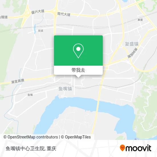 鱼嘴镇中心卫生院地图
