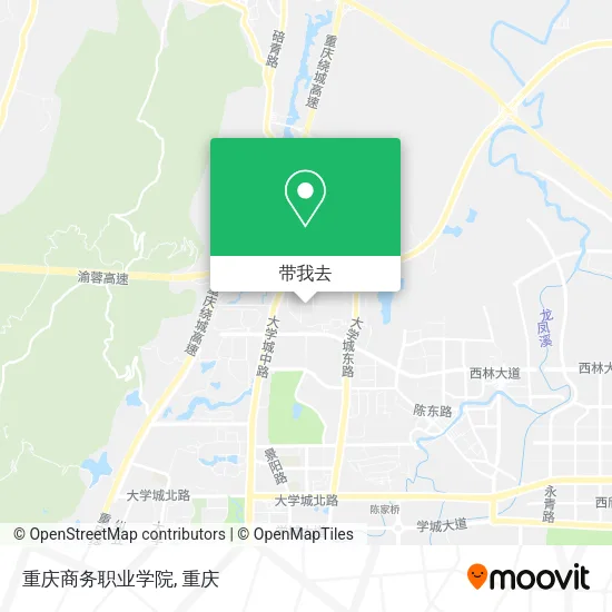 重庆商务职业学院地图