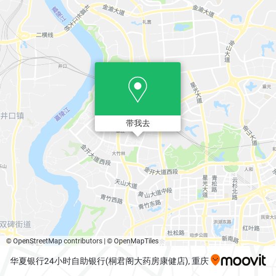 华夏银行24小时自助银行(桐君阁大药房康健店)地图