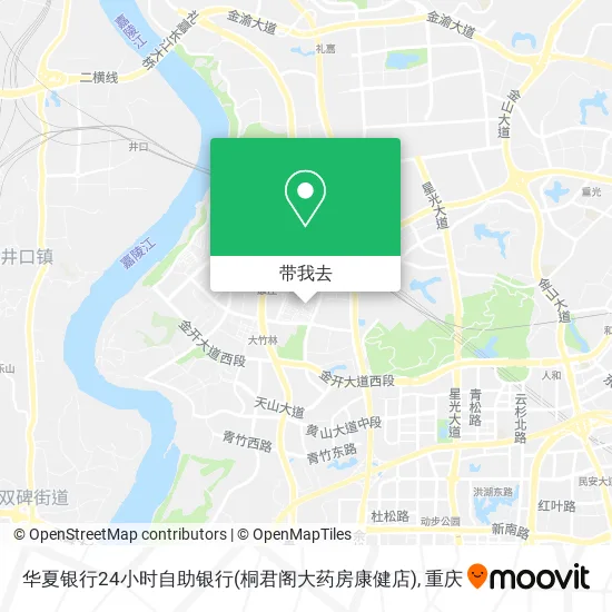 华夏银行24小时自助银行(桐君阁大药房康健店)地图