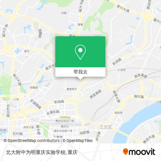 北大附中为明重庆实验学校地图