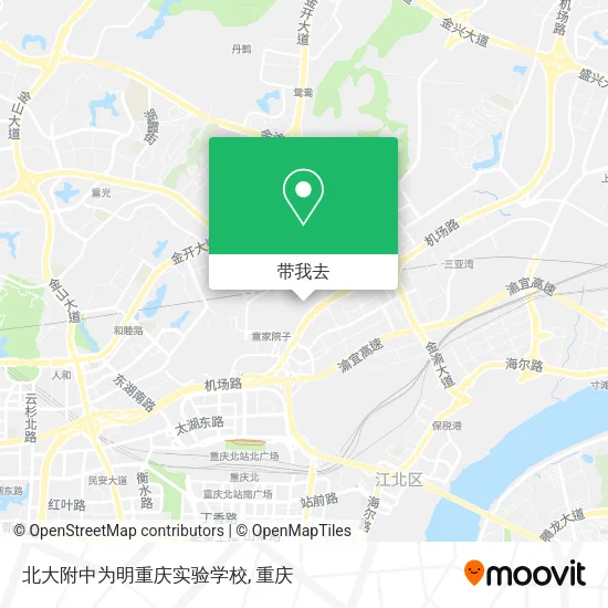 北大附中为明重庆实验学校地图