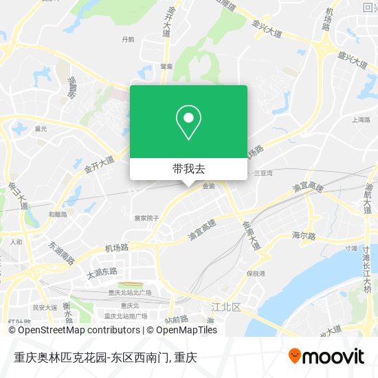 重庆奥林匹克花园-东区西南门地图