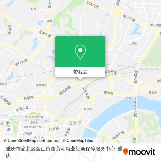 重庆市渝北区金山街道劳动就业社会保障服务中心地图