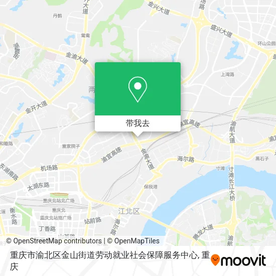 重庆市渝北区金山街道劳动就业社会保障服务中心地图