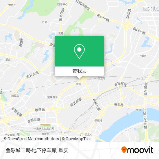 叠彩城二期-地下停车库地图