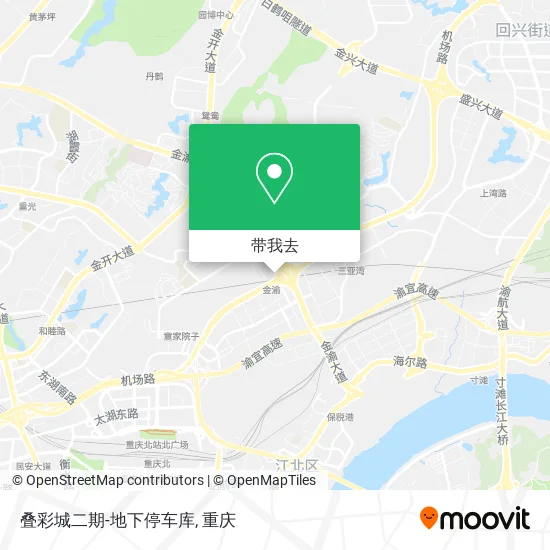 叠彩城二期-地下停车库地图