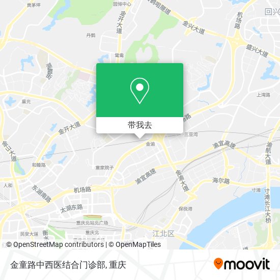 金童路中西医结合门诊部地图