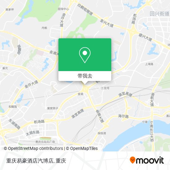 重庆易豪酒店汽博店地图