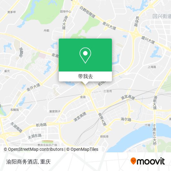 渝阳商务酒店地图