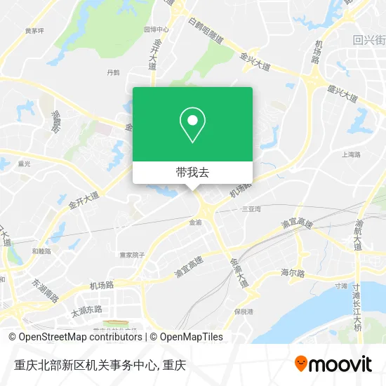 重庆北部新区机关事务中心地图