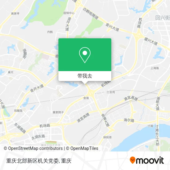 重庆北部新区机关党委地图
