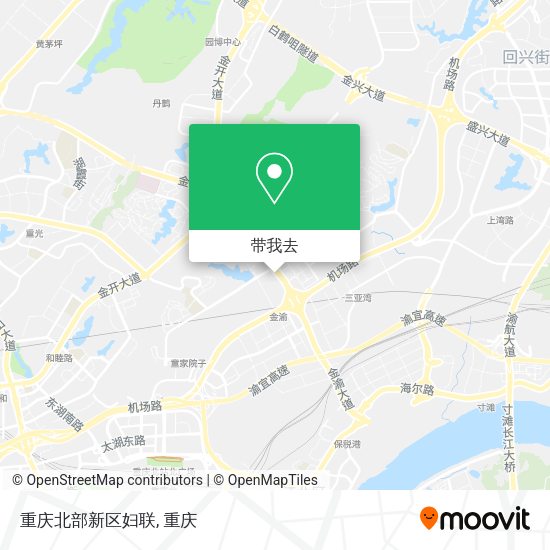 重庆北部新区妇联地图