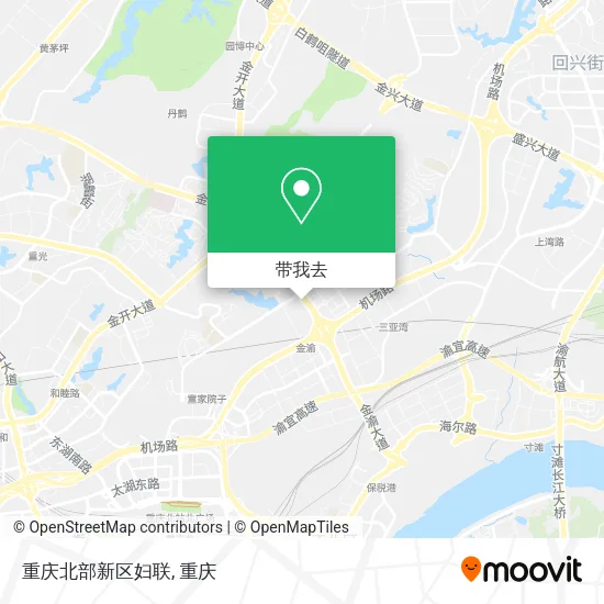 重庆北部新区妇联地图