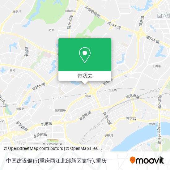 中国建设银行(重庆两江北部新区支行)地图