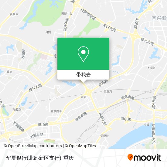 华夏银行(北部新区支行)地图