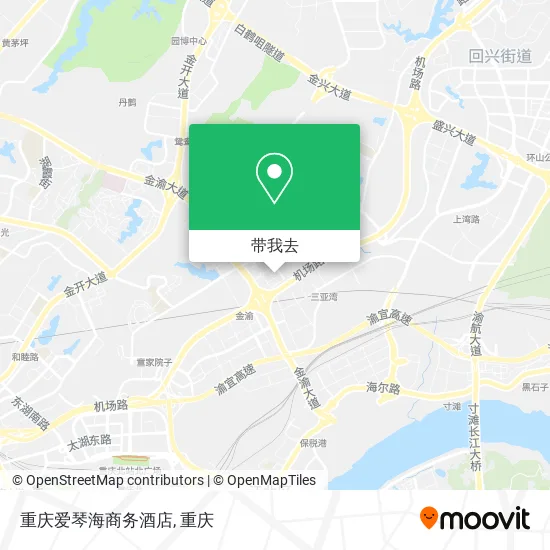 重庆爱琴海商务酒店地图