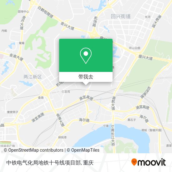 中铁电气化局地铁十号线项目部地图